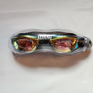 Aegend in original signed hard plastic case, never worn Swimming Goggles
